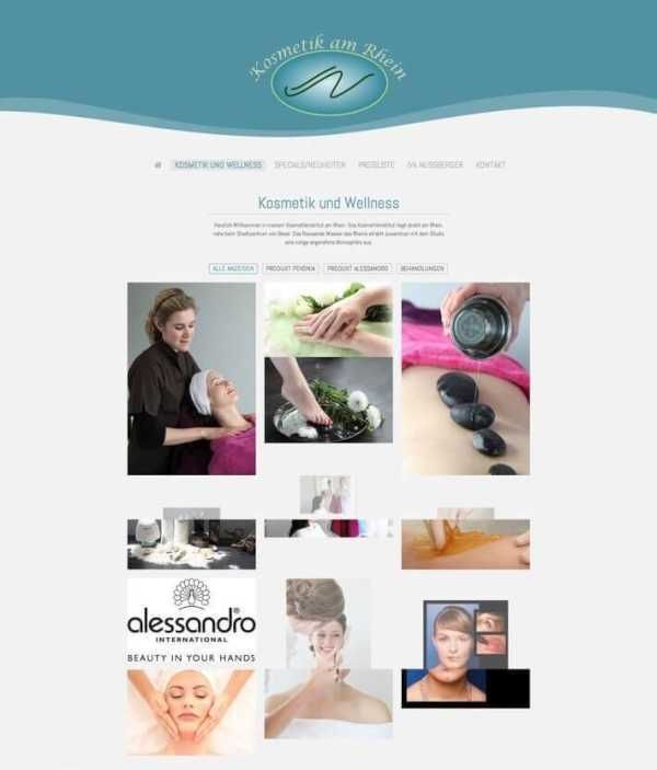 Kosmetik am Rhein Webdesign Referenz von Web-d-vision GmbH