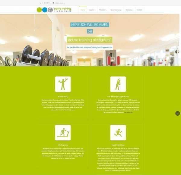 Active Training Webdesign Referenz von Web-d-vision GmbH