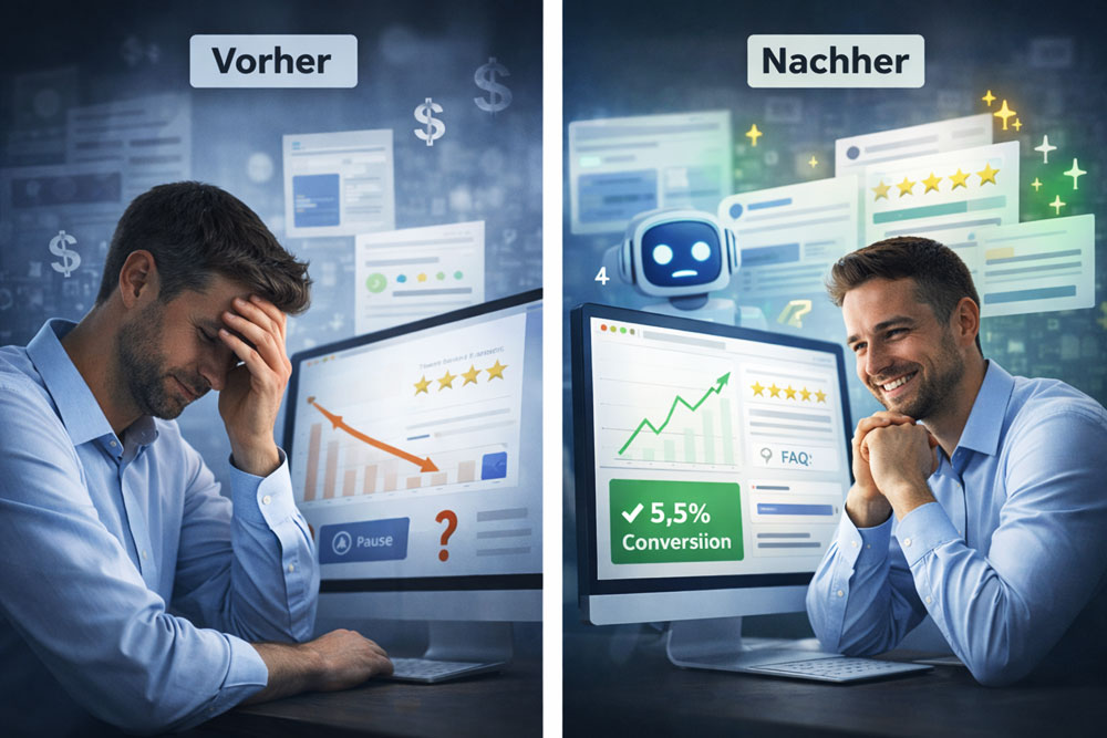 CRO Web Design Header Collage from web-d-vision gmbh